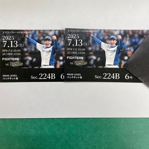 ファイターズペアチケット7/13(日)