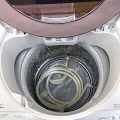 【ジャングルジャングル岩出店】【A724】洗濯機 シャープ ES-GV7C 2019年製 7.0kg ★3ヶ月保証★ 中古洗濯機 アウトレット 和歌山 岩出市 紀の川市 海南市の画像
