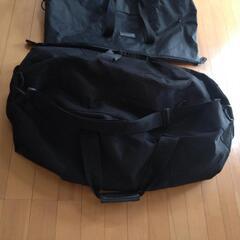 大きな 旅行バッグ 2個セット 黒の画像