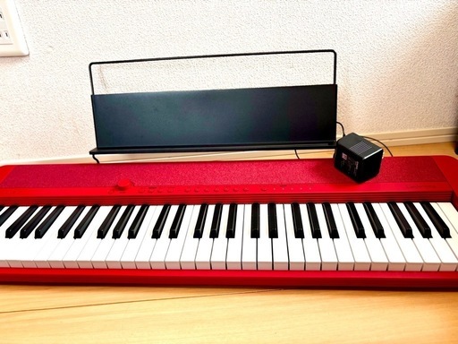 【5日間限定】CASIO Privia 電子ピアノ（赤色）