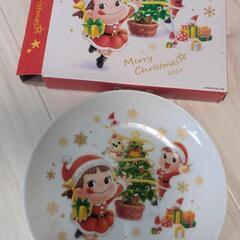 不二家　ペコちゃん　お皿　プレート　クリスマス