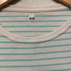 モンベル　ウィックロン　ボーダーTシャツ　 Sサイズの画像