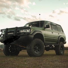 ランクル80 ディーゼル　リフトアップ　山形より　車検付！の画像