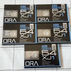 カセットテープ　サンヨー　ORA XJ1 54   
5本　未使用　未開封　昭和レトロ　レアの画像
