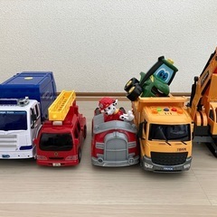 【まとめ売り】働く車おもちゃセット🚒🚛🚜の画像