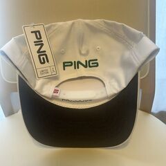 PING　ゴルフ　帽子　色：白　サイズ５９ｃｍ　新品・未使用！の画像