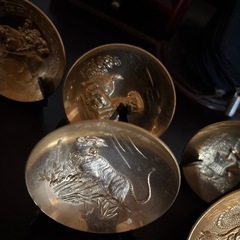金メッキ干支　24KGP6個セットの画像