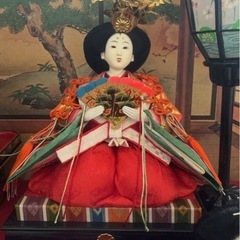 【美品】0円 雛人形 3段 ガラスケース  の画像
