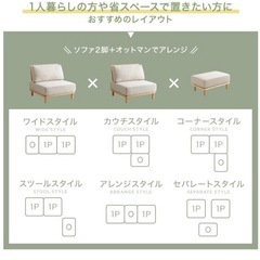 ソファ2P➕オットマンの画像