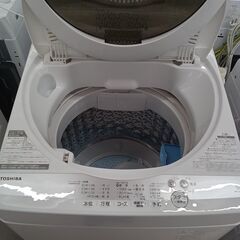 リユースのサカイ栃木店★ジモティ割あり★ TOSHIBA 洗濯機 AW-5G9 ５kg 21年製 動作確認／クリーニング済み TC9487の画像