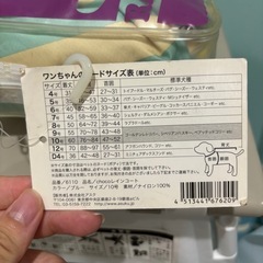 【新品未使用】中・大型犬用レインコート10号　専用ケース付きの画像