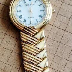 金の時計　電池交換済　の画像