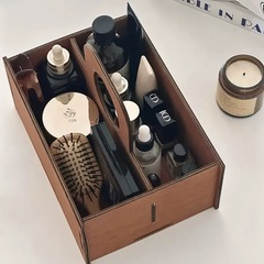 【ほぼ新品】ハンドル付き収納ボックスの画像