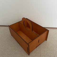 【ほぼ新品】ハンドル付き収納ボックスの画像