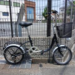 整備済み 16インチミニサイクル 6段変速 新品リアタイヤベルカ...