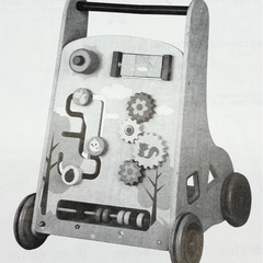 中古◆Rizkiz◆ベビーウォーカー◆知育遊び付き手押し車◆の画像