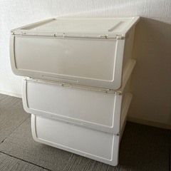 ニトリ　Nフラッテ　レギュラーサイズ　収納ケース　ホワイト　3セ...