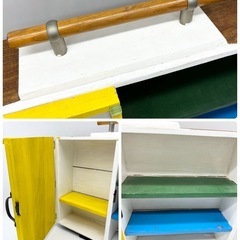 値下げ↓中古◆ハンドメイドラック◆取手付きの画像