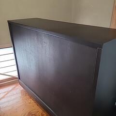 本棚 ディスプレイラック 棚  シェルフ  キャビネット  収納  木製家具  北欧 ラック  チェスト  フラップ扉の画像