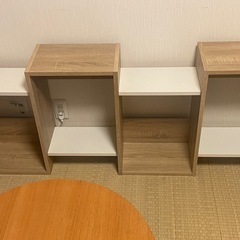 【7/15まで】縦×横可！ジグザグラック ベージュ&ホワイトの画像