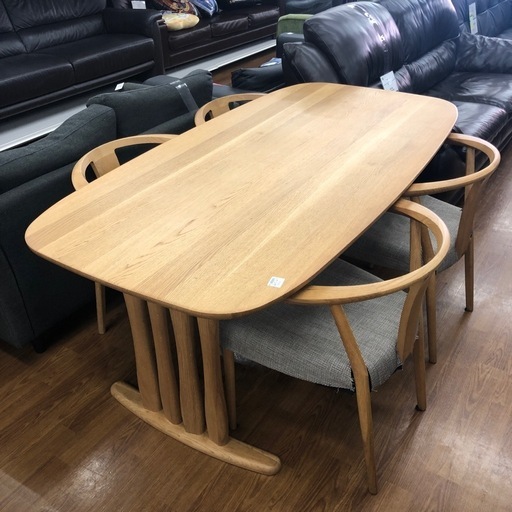 karimoku (カリモク) ダイニング5点セット　　ナチュラルxグレー　【トレファク　川越店】