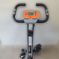 動作品◆COUYK/クーイク 折畳式フィットネスバイク X-718◆静音/エアロバイク/心拍数計測 /8段負荷調整機能付きの画像