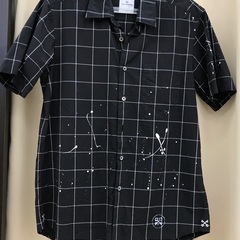 uniform experiment/半袖シャツ/2/BLK/チェック