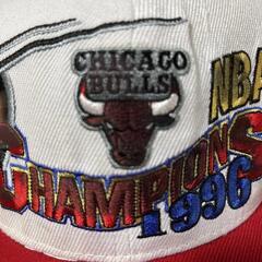 シカゴ ブルズ ヴィンテージ 1996 チャンピオンシップキャップ NBAの画像