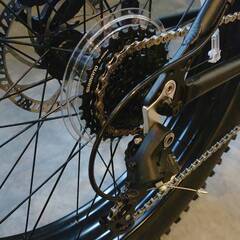 BRONX TRX-EVO 電動アシスト両輪駆動ファットバイク スパイクタイヤ付 実走行62km 屋内保管の画像