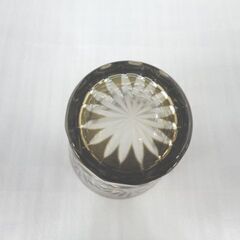 江戸切子 ロックグラス ブラウン系 直径9.3cm 高さ8.6cm 札幌 西岡店の画像