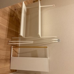 北欧テイスト洗濯機上収納ラックの画像