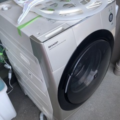【無料】SHARP ドラム式洗濯機 ES-Z100-NR（洗濯OK／乾燥NG）2013年製  の画像