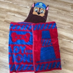 パウパトロール　チェイス　　バスタオル帽子付き
