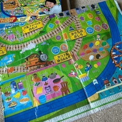 トーマス　てころでスキャン学んで遊ぼうおしゃべりビックマップの画像