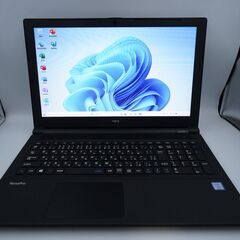 バッテリー◎ 15.6 NEC ノートPC VersaPro VF-5 Core i5-7200U windows11 pro 16GB SSD256GB  カメラあり オフィス (B886)の画像