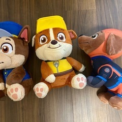 パウパトロールぬいぐるみ3つセット