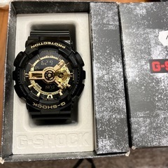 G-SHOCK  箱付き未使用品　ブラック　ゴールド　の画像
