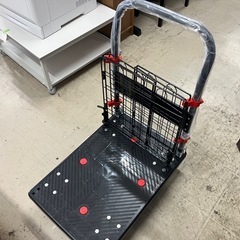 I2507-023 折りたたみ式カート台車 フェンス付き 新品未使用　の画像