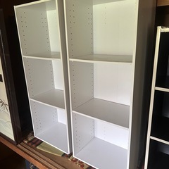 カラーボックス（ホワイト） 2個セット
