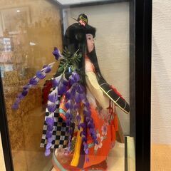 日本人形　藤娘　舞踊人形　金彩　吉徳大光作　ケース入りの画像