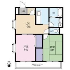 💜💙敷金0・礼金0・仲介手数料0💙💜南鳩ヶ谷駅徒歩10分✨バスト...