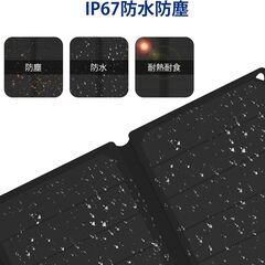【お譲りします】ソーラーパネル　54Ｗ　PD40Ｗ／QC3.0急速充電　折りたたみ式　本体のみの画像