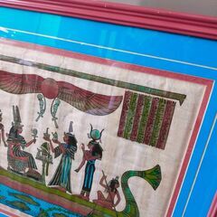 パピルス エジプトで購入 現地店舗スタッフさんが額縁選んでくれました。 51×41の画像