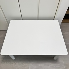 簡単に脚を外せる　ニトリ　ローテーブル ハロー（ホワイト）ニ トリ 8760955の画像