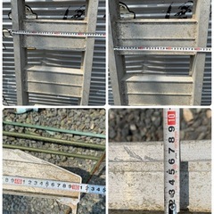 アルミブリッジ　昭和　ミチイタ　歩み板　内幅300mm 横幅360mm 長さ1800mm 厚み80mm 最大積載荷重0.6t ハシゴ　の画像
