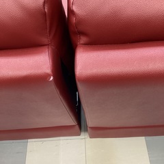 ⭐️春日市🛋️カウチソファ🛋️L字ソファ🛋️コーナーソファー🛋️3人様🛋️本革🛋️ニトリ🛋️NITORI🛋️ロゾ🛋️定価169900円🛋️赤🛋️ワインレッド🛋️N o1801の画像