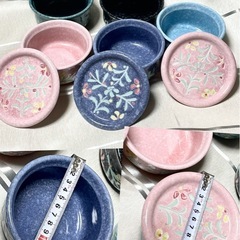蓋つき和風小鉢5つ& 1.4L冷水筒3つセットの画像
