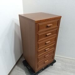 6段チェスト /天然木ナラ材 /チェスト /収納家具 /家具  /引出6杯 /リビング /寝室 /書斎 C0ER0219の画像