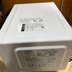 東芝 電子レンジ フラットテーブル 2019年製の画像