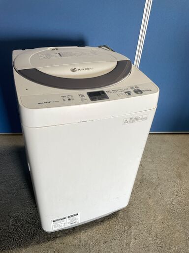 格安】SHARP 5.5kg洗濯機 ES-GE55N-S 2013年製 通電確認済み